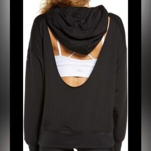 ALO open back Black Hoodie